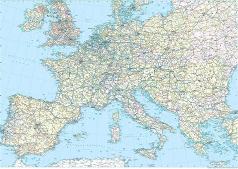 Free printable europe road map, Download Free printable europe road map ...