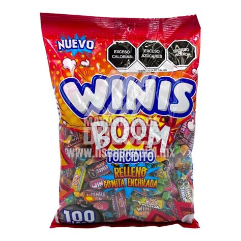 Winis Caramelo Suave Boom Torcidito Bolsa Con Piezas Cart N Con