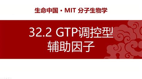 【分子】32 2 Gtp调控型辅助因子 哔哩哔哩