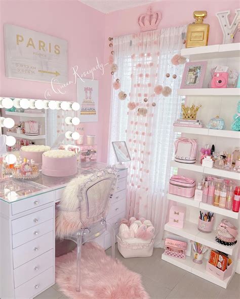 Girly Pink Bedroom Pink Room Decor Beauty Room Decor Girly Room