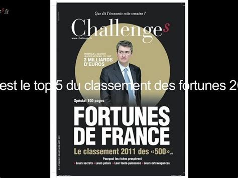 Le classement des 500 fortunes professionnelles de Challenges Vidéo