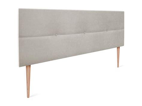 DHOME Tête de lit en tissu Aqualine avec Boutons 160x105cm avec pieds