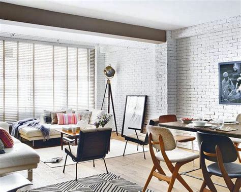 Modern Interior Design Ideas Emphasizing White Brick Walls