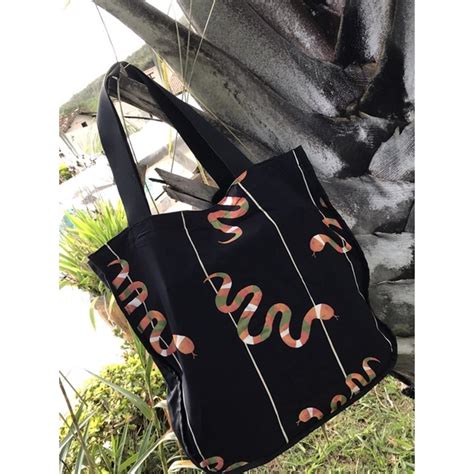 M Xi Bolsa Estilo Farm Ecobag Cobra Po Shopee Brasil