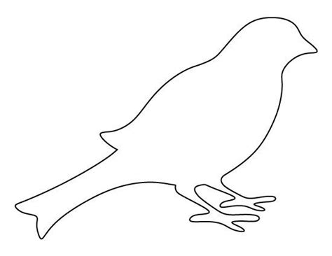 Template Of A Bird