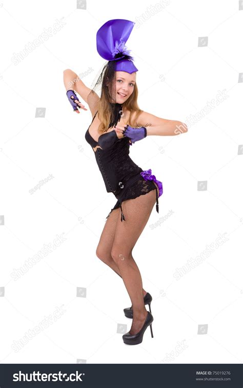 Sexy Woman Wearing Lingerie Dancing Against Stock Photo Shutterstock