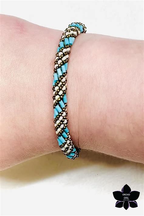 How To Make An Easy Russian Spiral Beaded Bracelet With Bugle And Seed