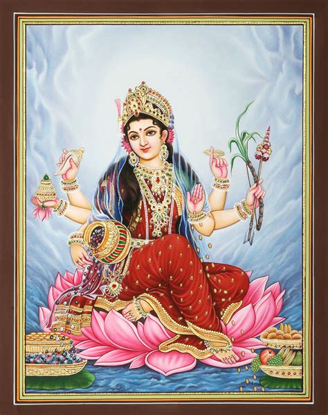 The Bounty Of Dhanalakshmi | Exotic India Art