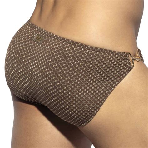 ES Collection Slip De Bain Bikini Luxury Marron INDERWEAR
