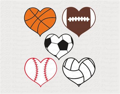 Football Heart Clipart | Free download on ClipArtMag