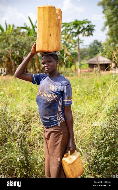 Les Femmes Marchent Sur De Longues Distances Pour Apporter De L Eau à La Maison Dans Le District