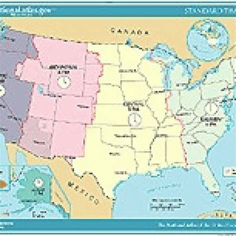 Maps With Time Zones Printable - Printable Maps