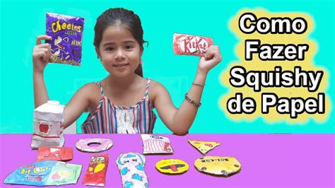 Como Fazer Squishy De Papel Diy Youtube