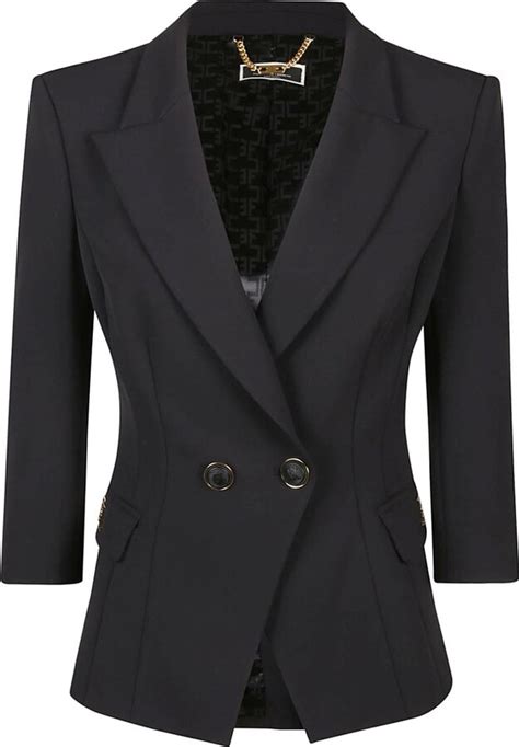 Elisabetta Franchi Double Breasted Blazer ShopStyle