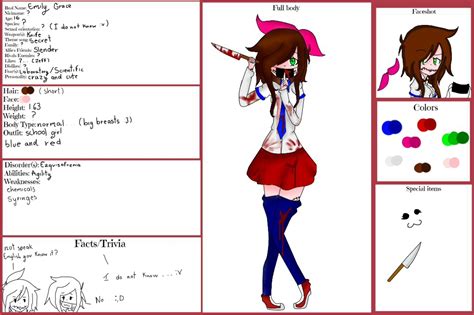 Creepypasta Oc Reference Sheet Base By Abatzel D86 By Creepygirl21 On