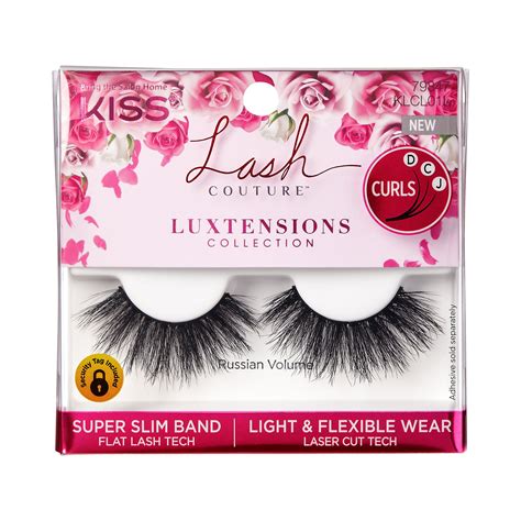 Kiss Lash Couture Luxtension Strip Black Adult Walmart