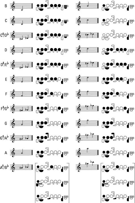 Flute Notes Diagram 01 Main Parts Of The Flute