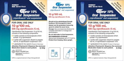 Cipro Tablets Package Insert Drugs