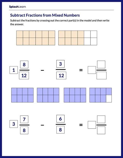 Fractions Worksheets For 3rd Graders Online Splashlearn