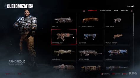 Gears Of War 4 All Weapons Shown List PC HD 1080p60FPS YouTube