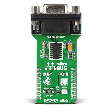 RS232 Click Features A Standard RS232 DB9 Port And A MAX3232 IC