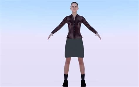 3d Second Life Character 3d Model Rigging And Texturing Cloth 3d