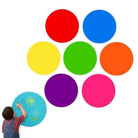 Multi size DIY Color Dots Wall Stickers Art Circle Dots Decal Removable ...