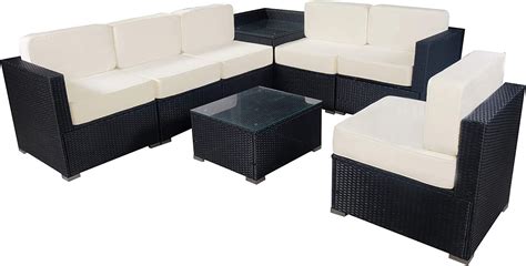 Amazon Mcombo Patio Furniture Sectional Set Outdoor Wicker Sofa