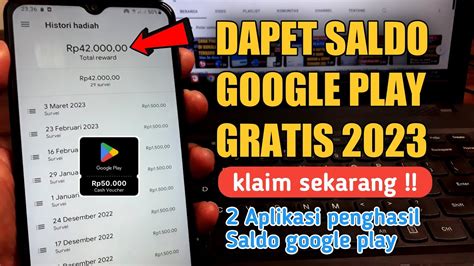 Saldo Google Play Gratis 2023 Cara Dapat Saldo Google Play Gratis