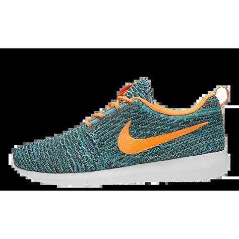 Nike Flyknit Roshe Run Black Total Orange Where To Buy 677243 009