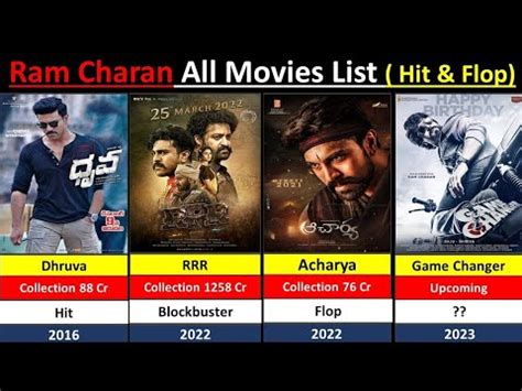 Ram Charan All Movie Charan Movie List In Tamil Comparison Youtube