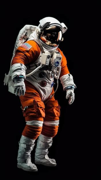 Un Astronauta En Traje Espacial Con La Palabra Espacio En El Frente