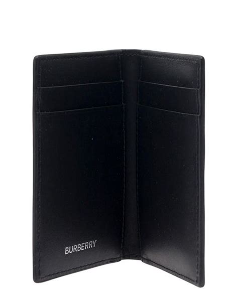 Burberry Bi Fold Card Holder With Check Motif In Natural For Men Lyst