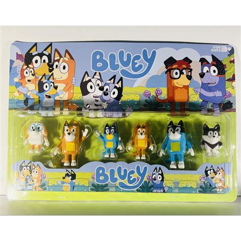 Set Figurine Bluey Si Bingo Multicolor Cm Ani Emag Ro