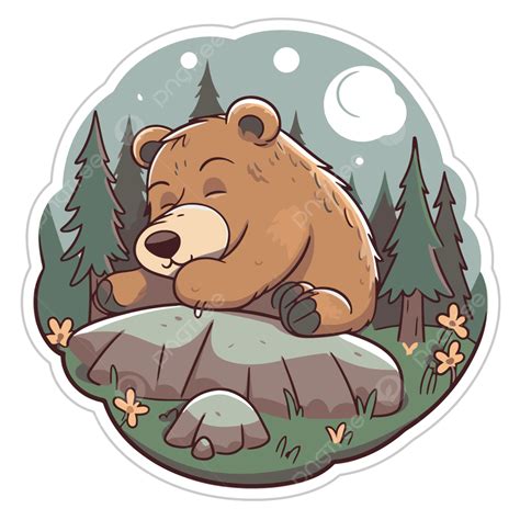 Bear Hibernation Clipart Png Vector Psd And Clipart With Transparent