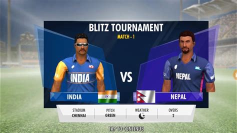 Wcc3 Blitz Tournament Play Gameplay India Vs Nepal Match 1 YouTube