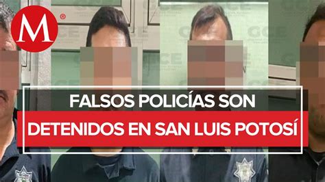 Detienen a policías falsos en San Luis Potosí YouTube