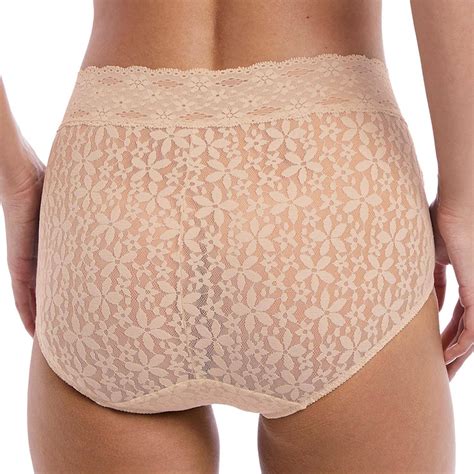 Wacoal Halo Lace Full Brief Nude Find Prices