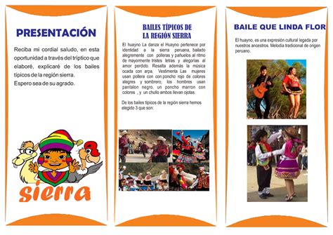 Triptico Danzas De La Sierra Images And Photos Finder