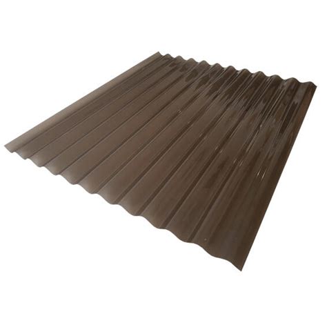 Polycarbonate Roof Sheet Corrugated 36m Bronze Cover Width 760mm