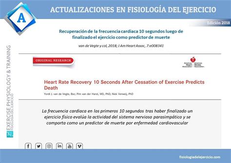 La Recuperación De La Frecuencia Cardiaca 10 Segundos Después De Finalizar El Ejercicio Como