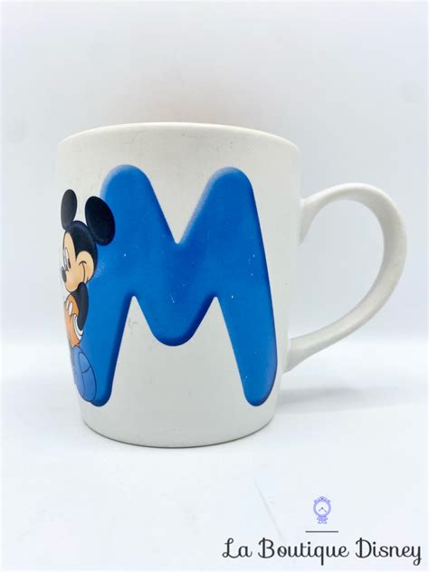 Tasse Mickey Mouse Lettre M Disneyland Paris Disney Abc Mug Vaisselle