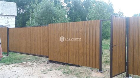 Забор из профнастила Дуб 3Д (Артикул: 245) - купить в Москве и ...