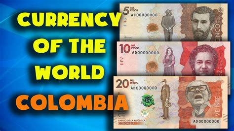 Currency Of The World Colombia Colombian Peso Exchange Rates