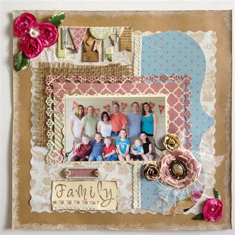 Family | Scrapbook page layouts, Bo bunny, Scrapbook