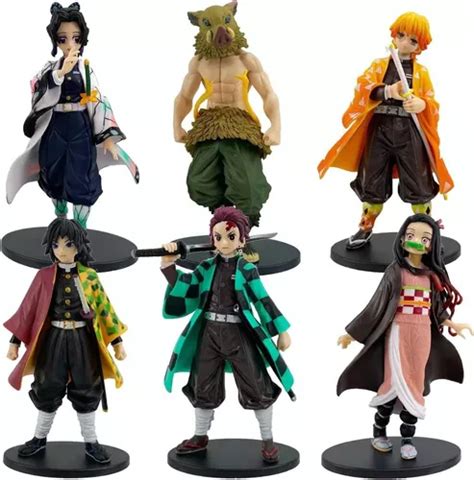 Anime Demon Slayer Colección Figuras De Acción Juguete 6pzs Meses sin