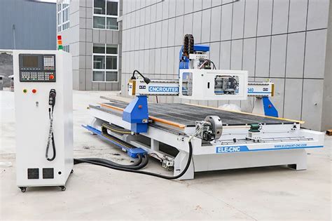 Elccnc Atc Cnc Router With Drilling Bank Front Rotary Device