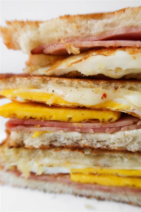 Egg, Ham & Cheese Breakfast Sandwich Recipe - Homemade Mastery