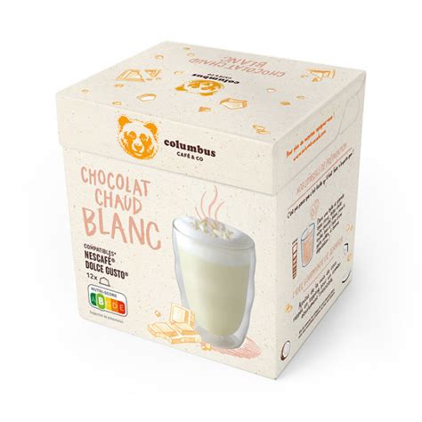 Capsule Columbus Caf Chocolat Blanc Pour Dolce Gusto Par