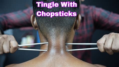 Tapping And Tingle With Chopsticks Asmr Head And Neck Massage For Good Sleep Neck Cracking